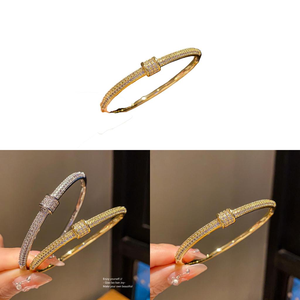 Copper Plated Geometric Bracelet With Irregular Shapes For Fashionable Women