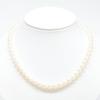 SV925 [Good Condition] SILVER 7-0.3" Pearl Necklace Silver / WhiteUsed