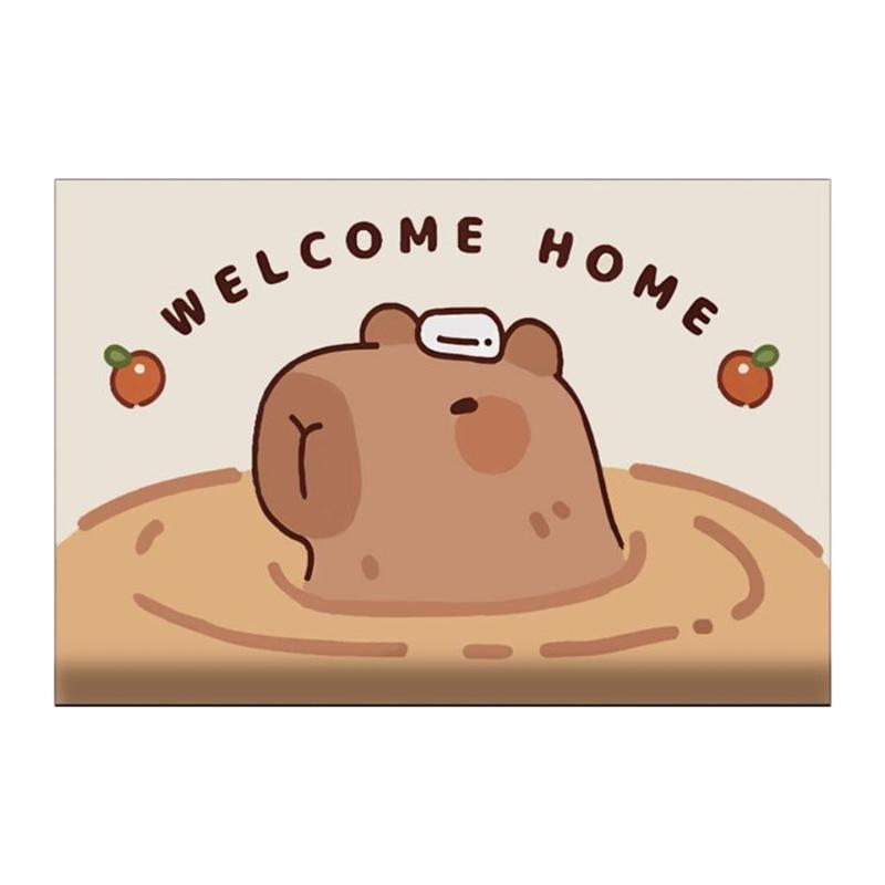

Cartoon Bathmat Water Absorbing Bathroom Rug Keep Floor Dry and Safe Suitable for Elderly and Children