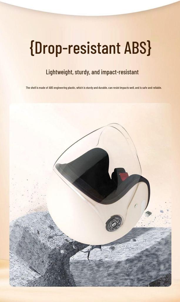 3C Certified Women's Electric Scooter Helmet: Breathable, Sun-Protective, All-Season Safety Helmet for Motorcycle Riding