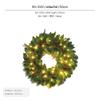 Christmas Wreath, Lighted Artificial Pine, Door Hanging Decoration, Indoor Outdoor Eh1001 with Light