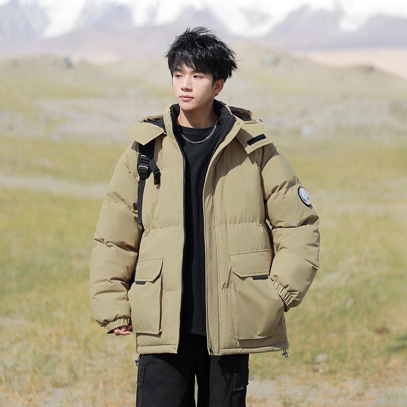 Men's Thickened Hooded Cotton Winter Jacket for Outdoor and Workwear 2025