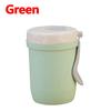 Wheat Straw Soup Cup Heart Shaped Lid with Handle Portable Breakfast Cup for Student Office Home Use BPA Free