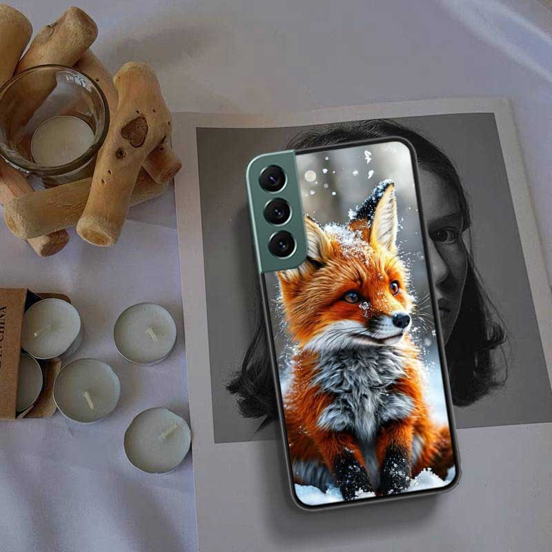Red Fox Vulpes Phone Case For Samsung Galaxy S22 S25 Ultra S21 S10 Plus S26 Edge S20 S23 S24 FE Cover Silicone Soft TPU Clea