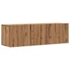 VidaXL Wall-Mounted TV Cabinet Artisan Oak 100x30x30 Cm Engineered Wood, TV Stand, Media Cabinet, TV Console, HiFi Furniture, 856019