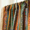 American Cotton And Linen Printed Curtains Finished Non-Punching Rural Kitchen Hanging Curtains Colored Fringed Coffee Short Curtains
