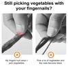 Thumb Cutter Fruit Vegetable Picking Cutter Set Silicone Finger Cots Pruning Portable Garden Tool for Strawberry Grape Branches