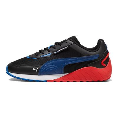 Bmw Mms Speedfusion Bequeme Low-Top Lifestyle-Sneaker Unisex-Sneaker Schwarz Rot 307790-01