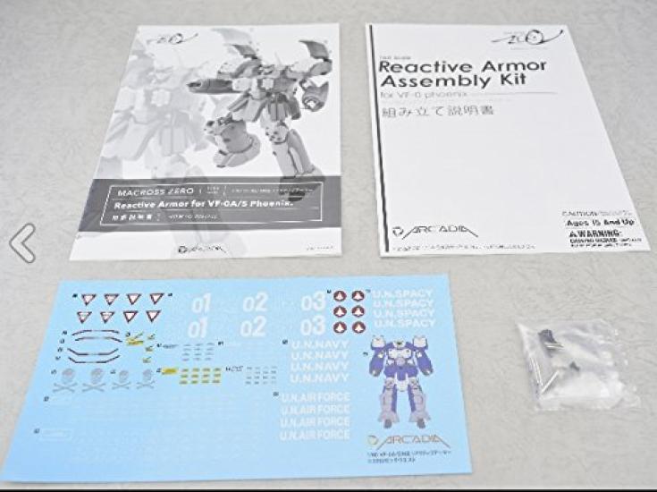 Macross Zero Fully Transformable Compatible Reactive Armor KIT Fully Transformable Sold 1/60 VF-0 (Unpainted Kit, VF-0 Separately)