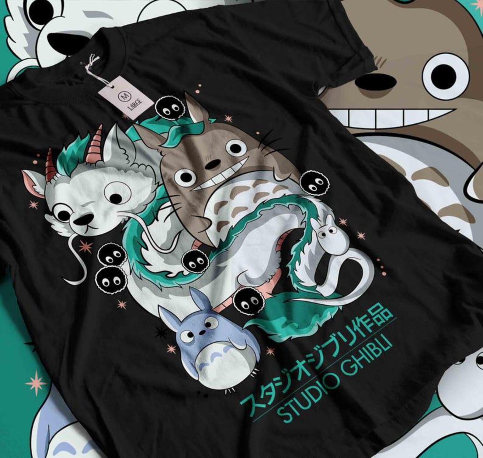 Spirited Away Studio Ghibli Hayao Miyazaki Shirt, Ghibli My Neighbor Totoro Shirt, Howl s Moving Castle shirt M