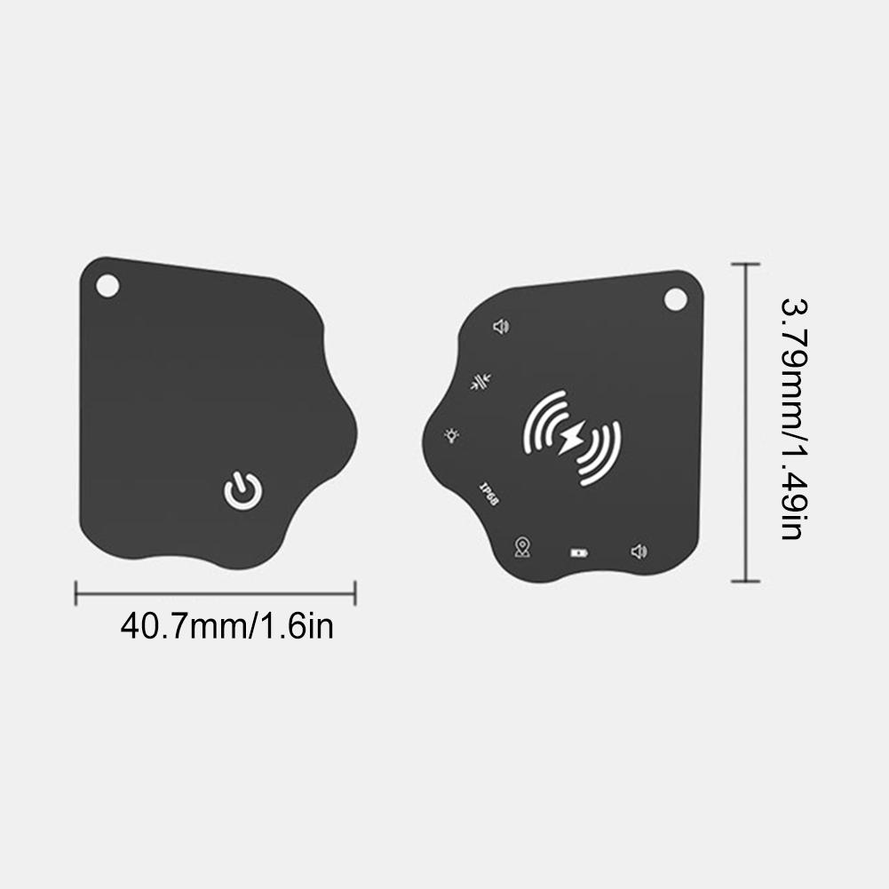 Wireless Charging Ultra Slim Tracking Card IPX68 Waterproof Works for Apple Find My Smart Tag Wallet Tracker Ultra Thin Tracker