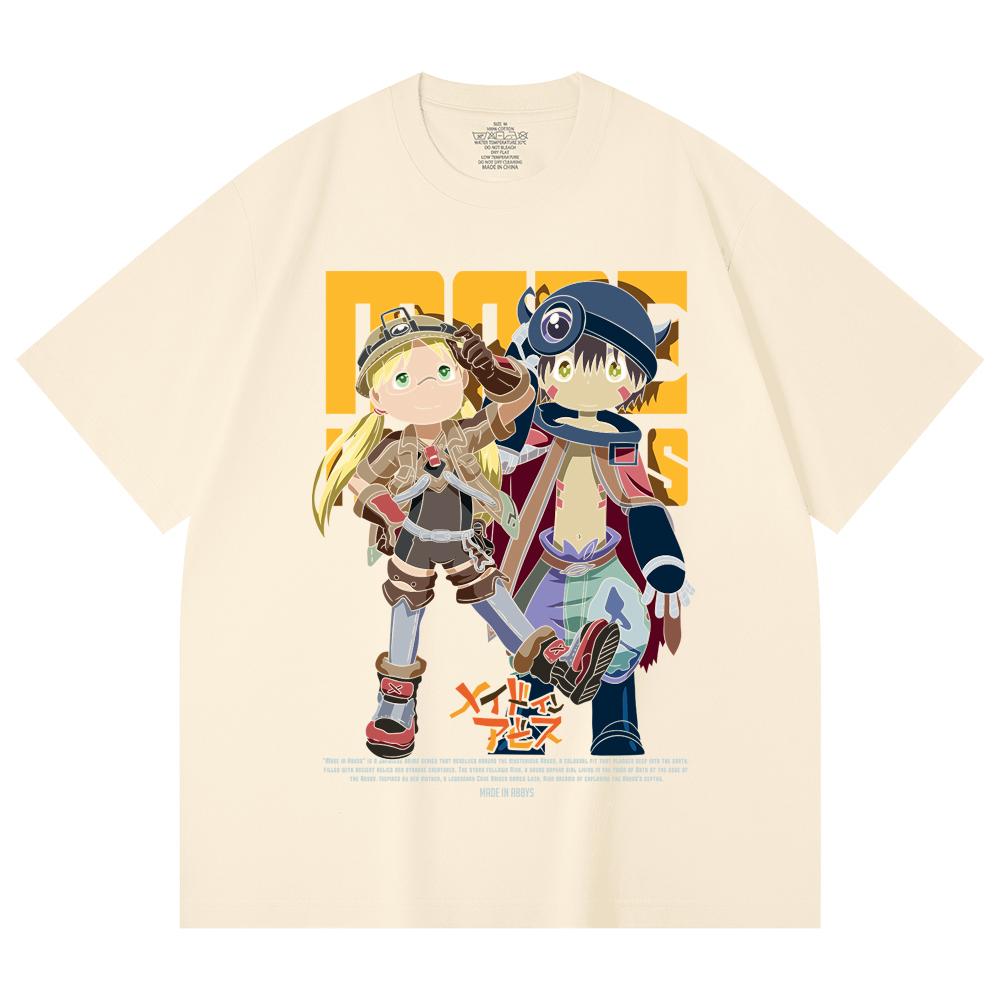 230 Gsm 100% Cotton Made in Abyss V1 Print Unisex Heavy Cotton T Shirt