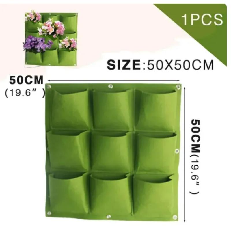 

НОВЫЕ настенные карманы, мешки для посадки, цветочный горшок, домашний сад, сумка для выращивания, садовый горшок, вертикальный горшок для растений Suculentas, домашний декор зелёный