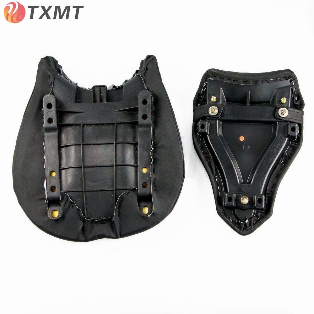 Ducati 848/1098/1198 (07-11) Front & Rear Motorcycle Seats with Front Seat Bag and Leather Rear Seat