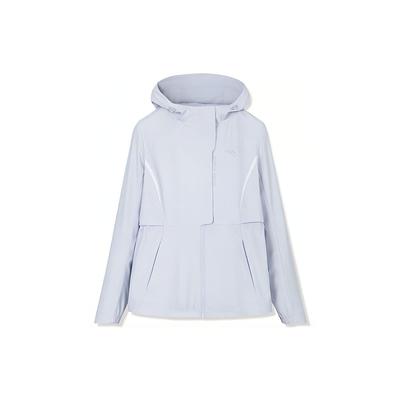 Training Series Solid Color Hooded Sports Jacket Women Jacket Ice-Purple 162317609-1