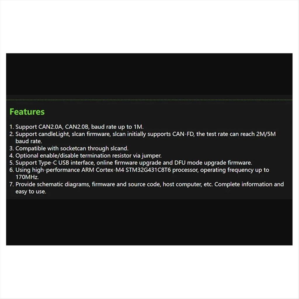 CANable V2.0 Pro CANbus Transceiver USB to Protocol Analyzer Adapter CAN2.0 Serial Controller