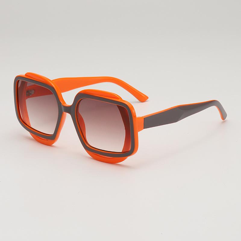 2025 New Polygonal Fashion Sunglasses Retro UV400 Sunshade Sunblock for Women and Men Street Shooting Driving Riding Eyeglasses