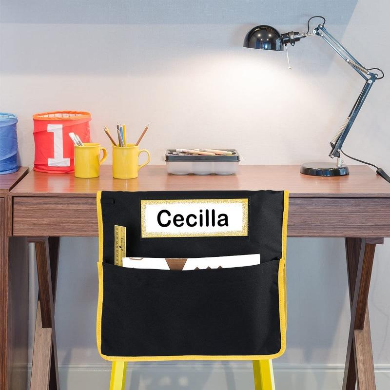 Chair Back Storage Bag Seat Back Organizer Multi-Pocket Classroom Chair Pockets for Students School Supplies