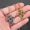 Retro Viking Design Celtic Knot Pendant Necklace for Men Stainless Steel Trendy