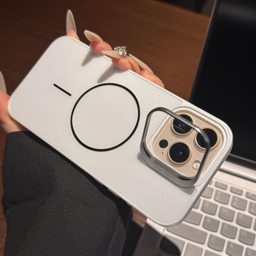 Glitter Fine Magnetic Invisible Lens Stand for 16ProMax Apple Phone Case iPhone15Pro Drop Resistant