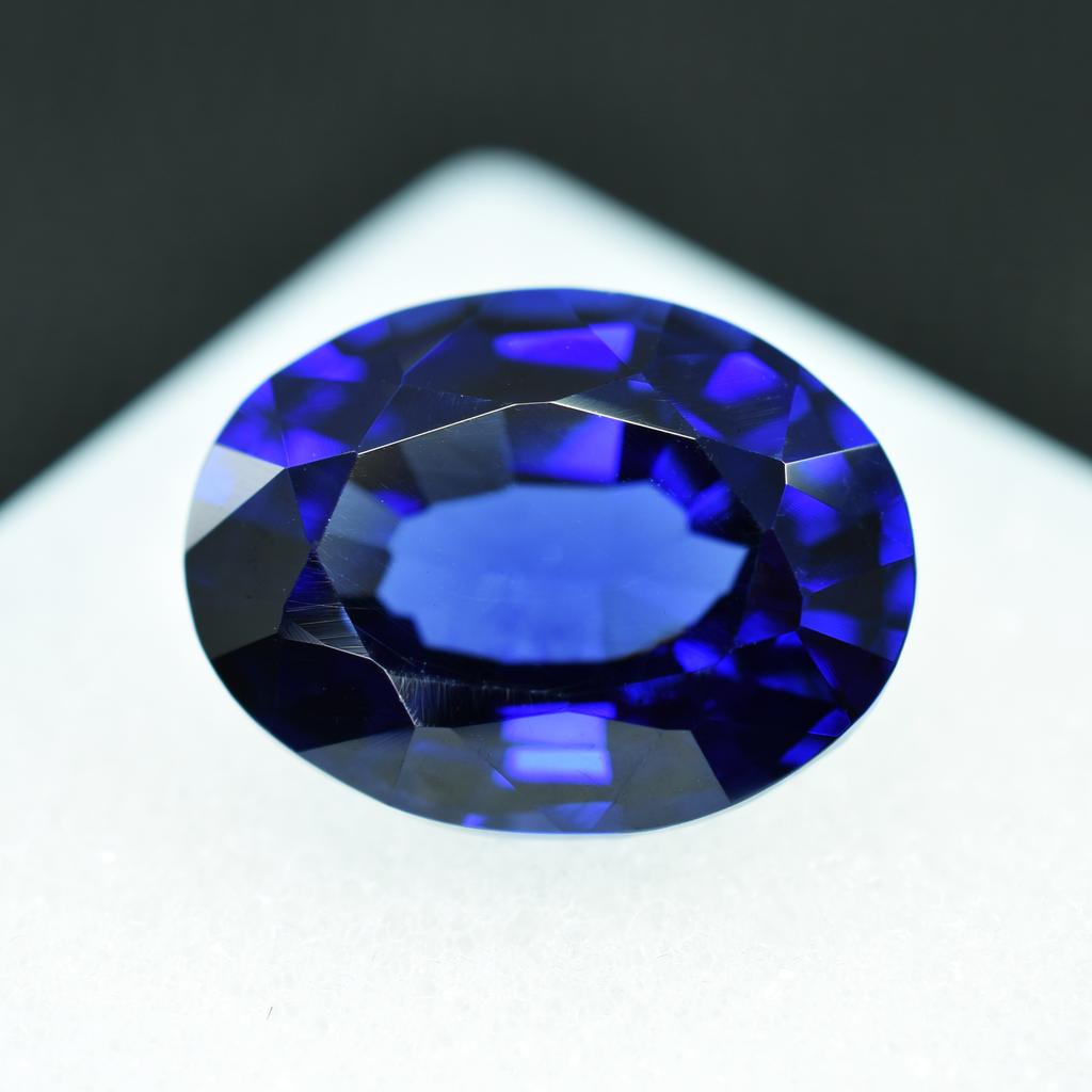 10 Ct Natural Blue Sapphire Certified Gemstone Loose Oval Shape Ring Size
