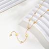 Classic Cross Zircon Y-shaped Necklace for Women,Butterfly Heart Shaped Choker Necklaces,Gold Color Stainless Steel Jewelry Gift