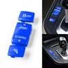 3pcs Car Gear Position Panel Button Knob Covers Blue Accessories For BMW 1 2 3 4 Series F20 F21 F22 F23 F30 F31 F34 F32 F33 F36