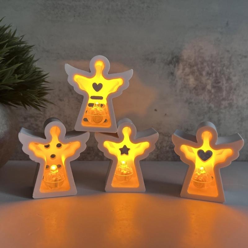 Flexible Silicone Mold Nightlight Molds Creative Project Moulds Silicone Texture for Creating Detailed Angel Decorations