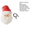 Veilleuse Père Noël Rechargeable Silicone Lampe Tactile Magnétique Suspendable Mignonne Lampe de Noël Arrêt Automatique Veilleuse de Chevet pour Allaitement