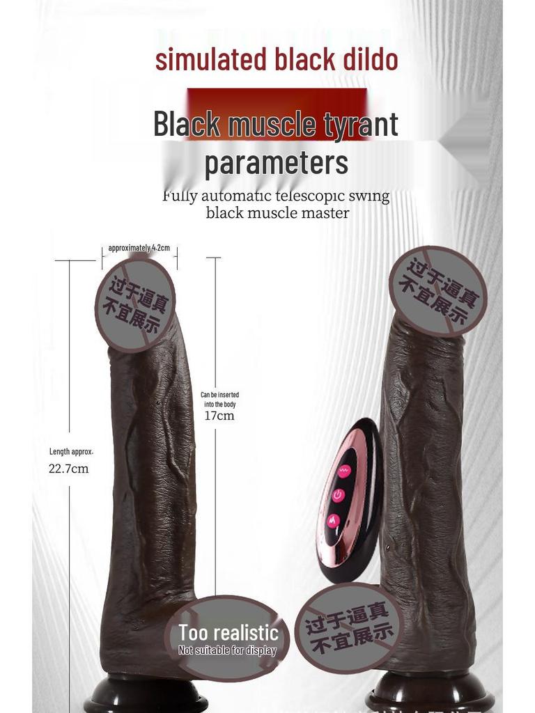 Silicone Telescopic Realistic Vibrator for Women