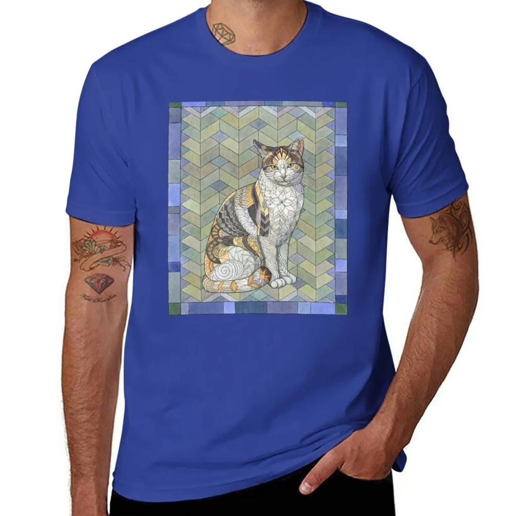 Calico Cat T-Shirt oversized oversizeds mens vintage t shirts