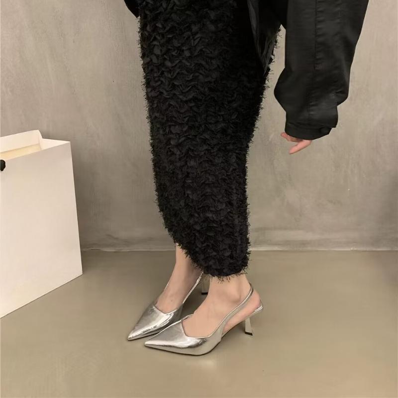 Fashion Fashion Women's Pointed High Heels Sandals Banquet Dress Wedding Party Pumps Designer Slingbacks Elegant Slingback Shoes Pumps