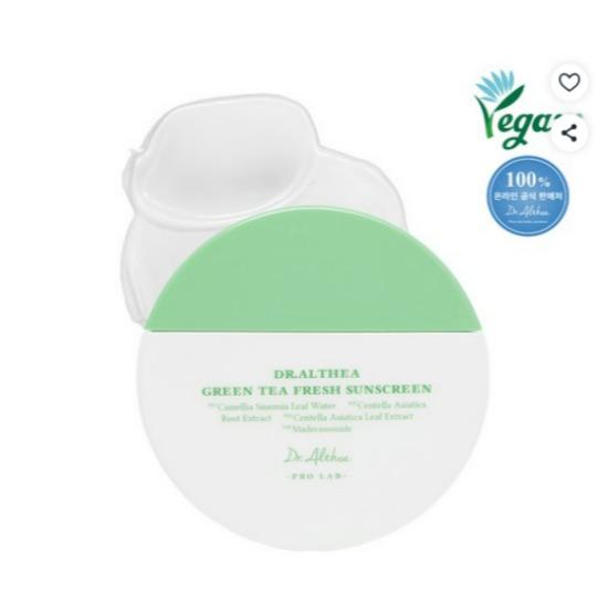 Dr. Althea Green Tea Fresh Sunscreen SPF50+ PA++++ Soothing & Lightweight UV Protection 45ml