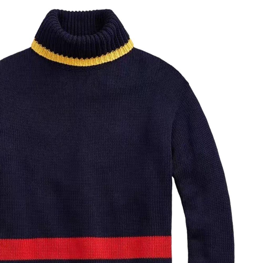 Polo Ralph Lauren Svetr s vysokým límcem bavlněný s dlouhým rukávem dámský svetr 211782689-001