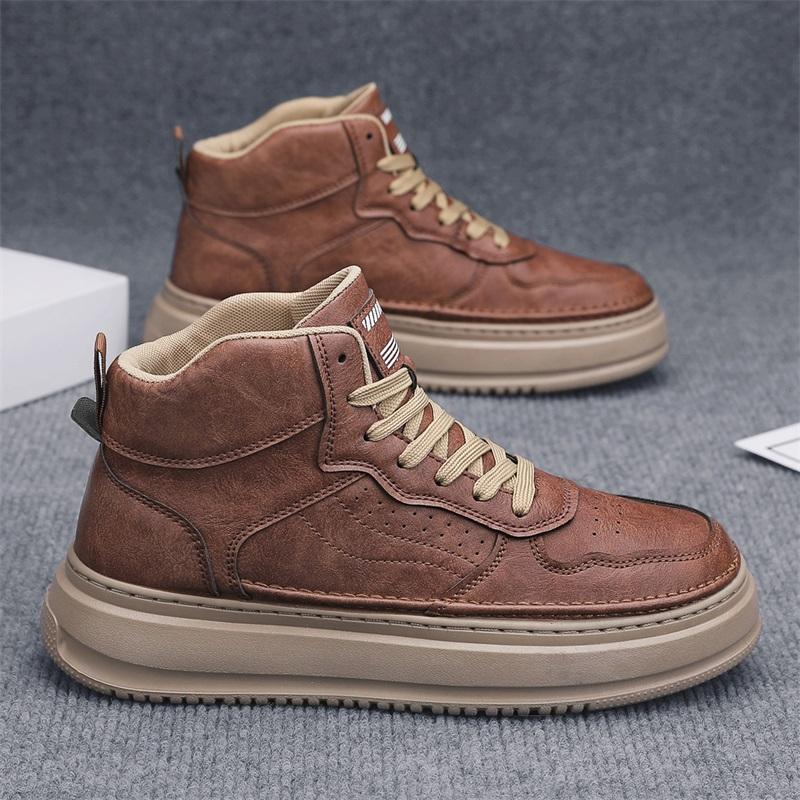 New Fashion Autumn And Winter Men's Low Top Martin Boots Students Male Boys Trending Soft Sole Work Shoes Labor Protection Martin Sneakers