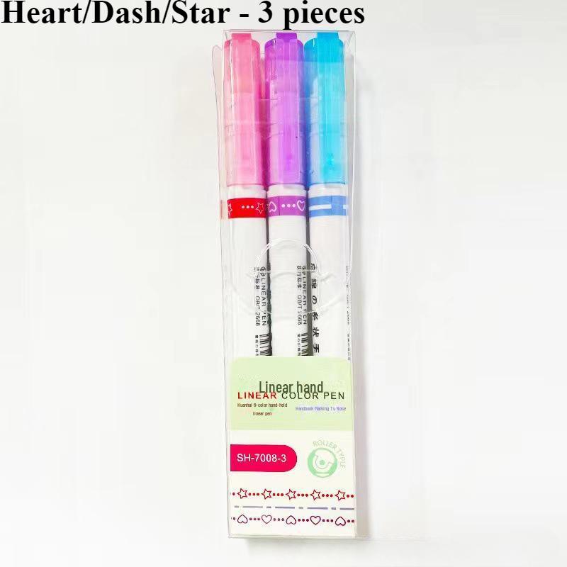 

Газетна ручка Wave Net червоного кольору з двома рядками - флуоресцентна ручка для студентів