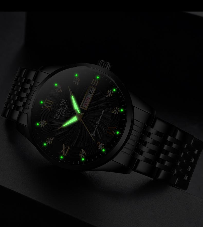Men's High-End Waterproof Luminous Watch with Automatic Movement and Calendar
