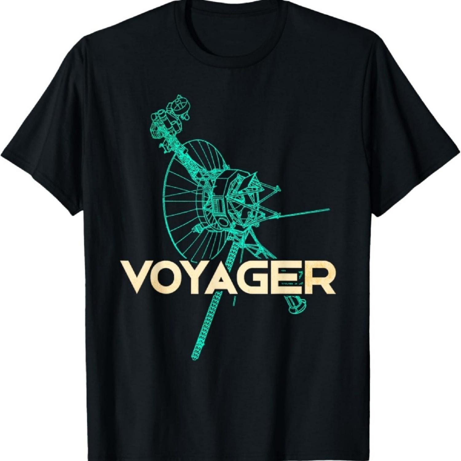 Voyager Space Probe Spacecraft Solar System Astronomy T-Shirt3 S чёрный