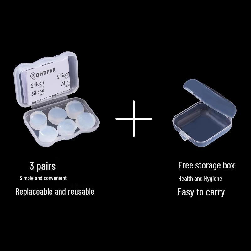 German Silicone Earplugs: Noise-Reducing, Soundproof for Sleep and Study