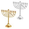 9 Branch Menorah Hanukkah for Shabbat,Tabernacle,Menorah Candle Holders for Chanukah,Jewish Party Decorations