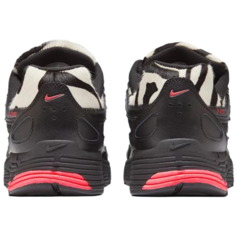 Nike P 6000 Breathable And Lightweight Low Top Running Shoes Men's Black White Red Sneakers II1203-001