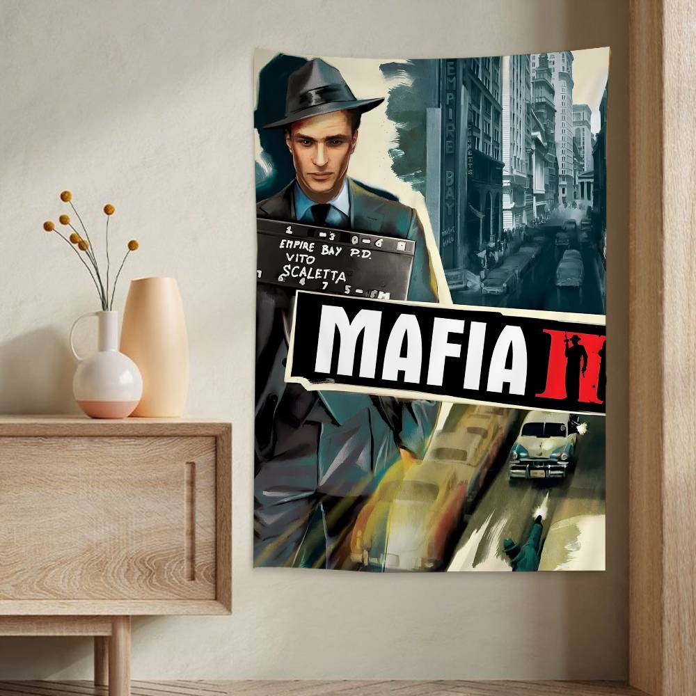 Mafia Definitive Edition Arazzo Anime Vintage Appeso Tarocchi Tappeti da Parete Hippie Arredamento per Stanza e Casa