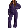 Women's Casual Sweatshirt Jacket Set Comfortable Loungewear for Fall Winter