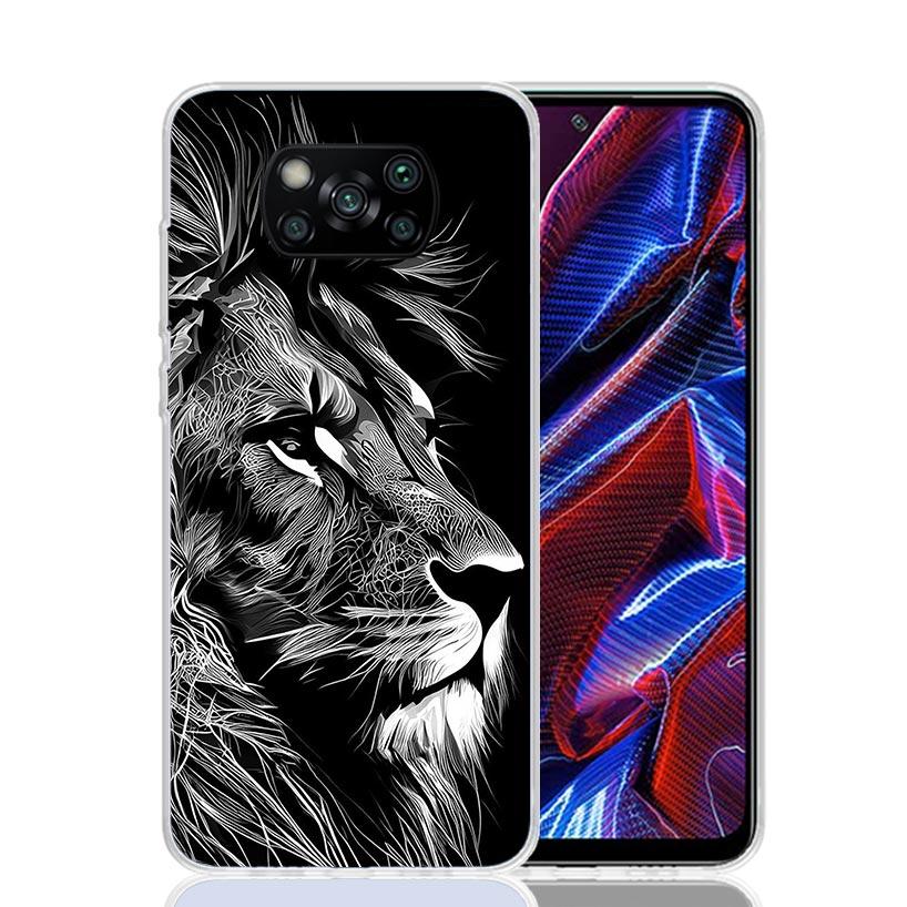 

Lion Alpha Male Cub King Case Phone Cover for Xiaomi Redmi Note 10 9 9S 8 8T 7 5 Pro Mi 12T 11T 10T 9T 12 11 Lite A3 A2 Trend Fu Xiaomi Mi A2 (6X)