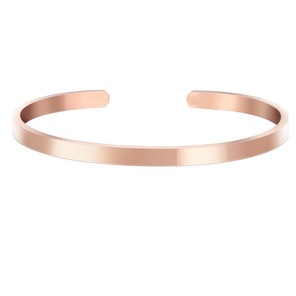 Personnalisé Bracelet for Women Custom Necklace Bar Engraved Text Mantra Bangle Cuff Stainless Steel Jewelry for Women Gift