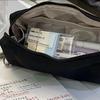 Nylon Pencil Case For Students With Large Capacity And Simple Design For School Use