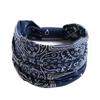 Summer Bohemian Bandanas Elastic Hair Bands Yoga Exercise Cotton Headband Women Headwear Print Vintage Cross Unisex Scrunchies