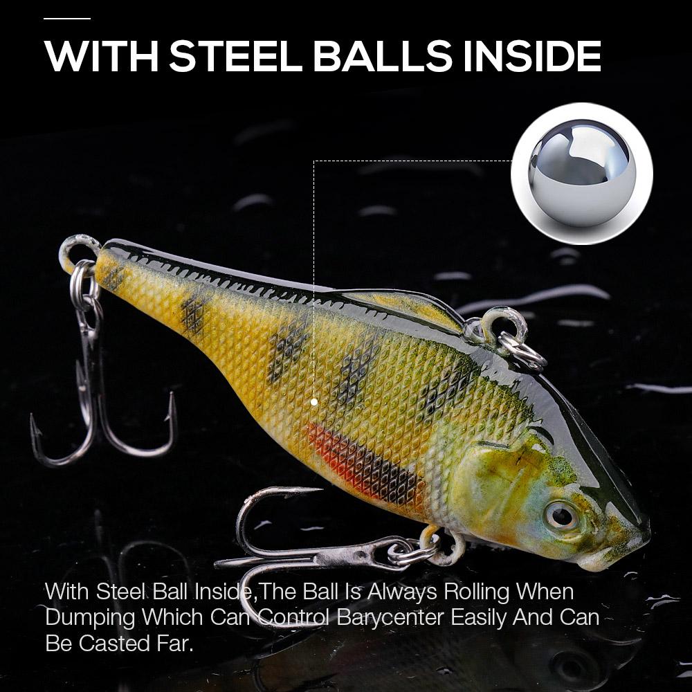 12g 65mm Vib Bait Rattling Fishing Lures Pike Wobblers Artificial Bait For Fishing Hard Lure Vib Crankbait Wobbler Trout