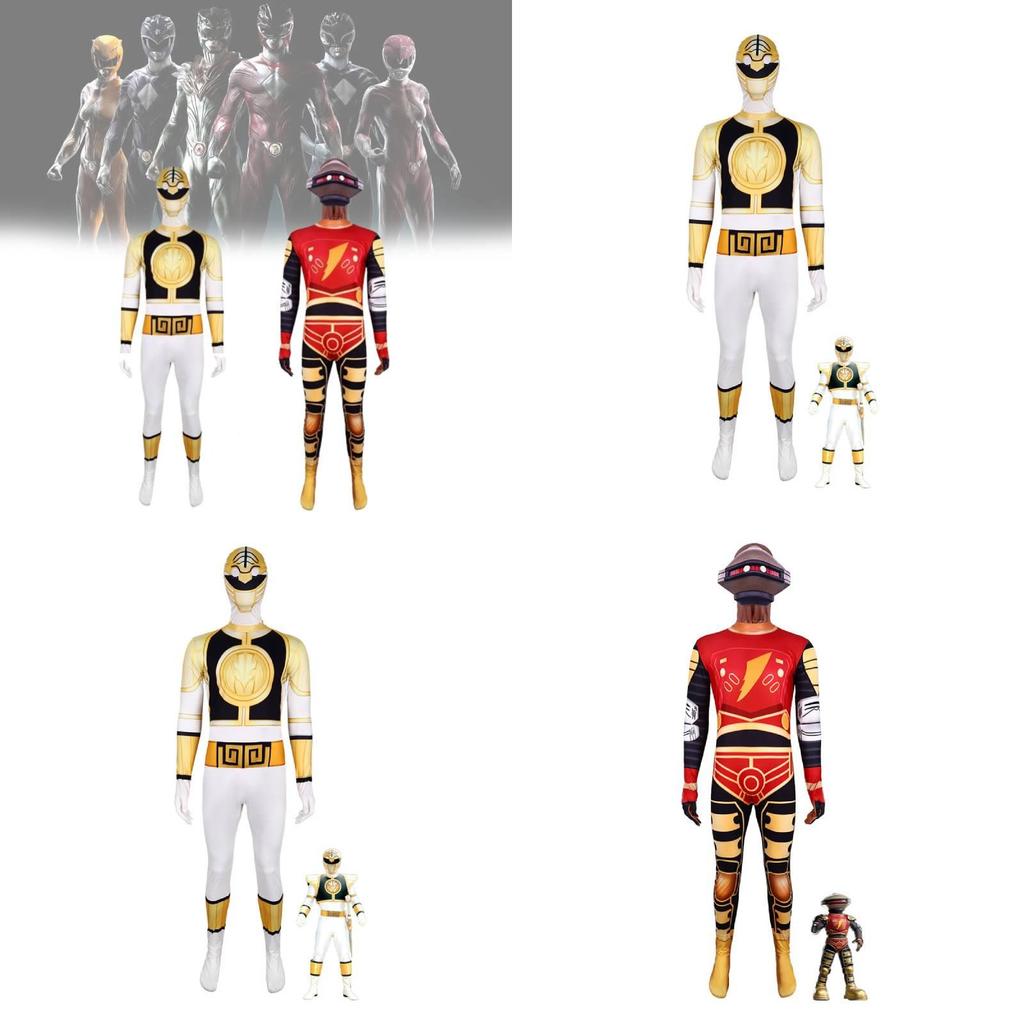 Mighty Morphin Power Rangers Dinosaur Cosplay Suit For Kids Halloween Costume Party