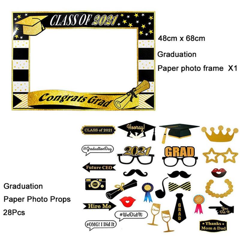 Paper Glasses 2021 Graduation Decoration Eve Party Photo Booth Decor T1P7 Paper Glasses 2021 Graduation Decoration Eve Party Photo Booth Decor T1P7